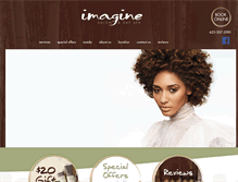 Tablet Screenshot of imaginesalonaz.com